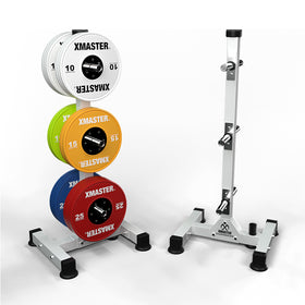 XMASTER Vertical Bumper Plate and Bar Storage