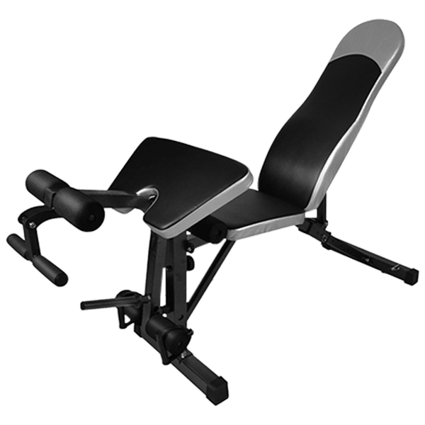 Adjustable FID Bench with Preacher and Leg Curl Attachments