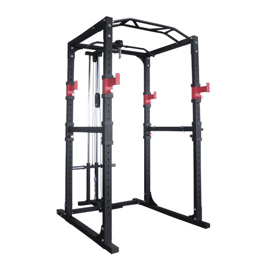 Full Power Rack Cage with Multi-grip Pull-up and Cable Machine - DirectHomeGym