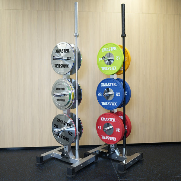 XMASTER Vertical Bumper Plate and Bar Storage– DirectHomeGym
