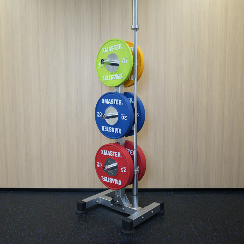 XMASTER Vertical Bumper Plate and Bar Storage DirectHomeGym