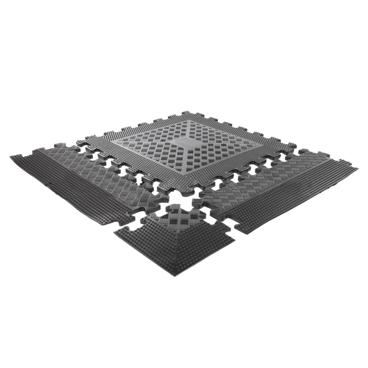 Interlocking Rubber Mat with Anti-Slip Surface - DirectHomeGym