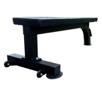 Flat Bench Black with Wheels - DirectHomeGym