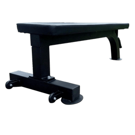 Flat Bench Black with Wheels - DirectHomeGym
