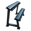 Dumbbells 2-Tier 5 Sets Storage Shelf Rack - DirectHomeGym