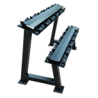 Dumbbells 2-Tier 5 Sets Storage Shelf Rack - DirectHomeGym