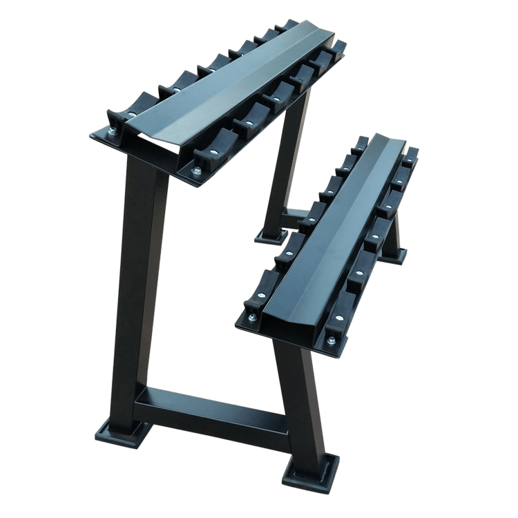 Dumbbells 2-Tier 5 Sets Storage Shelf Rack - DirectHomeGym