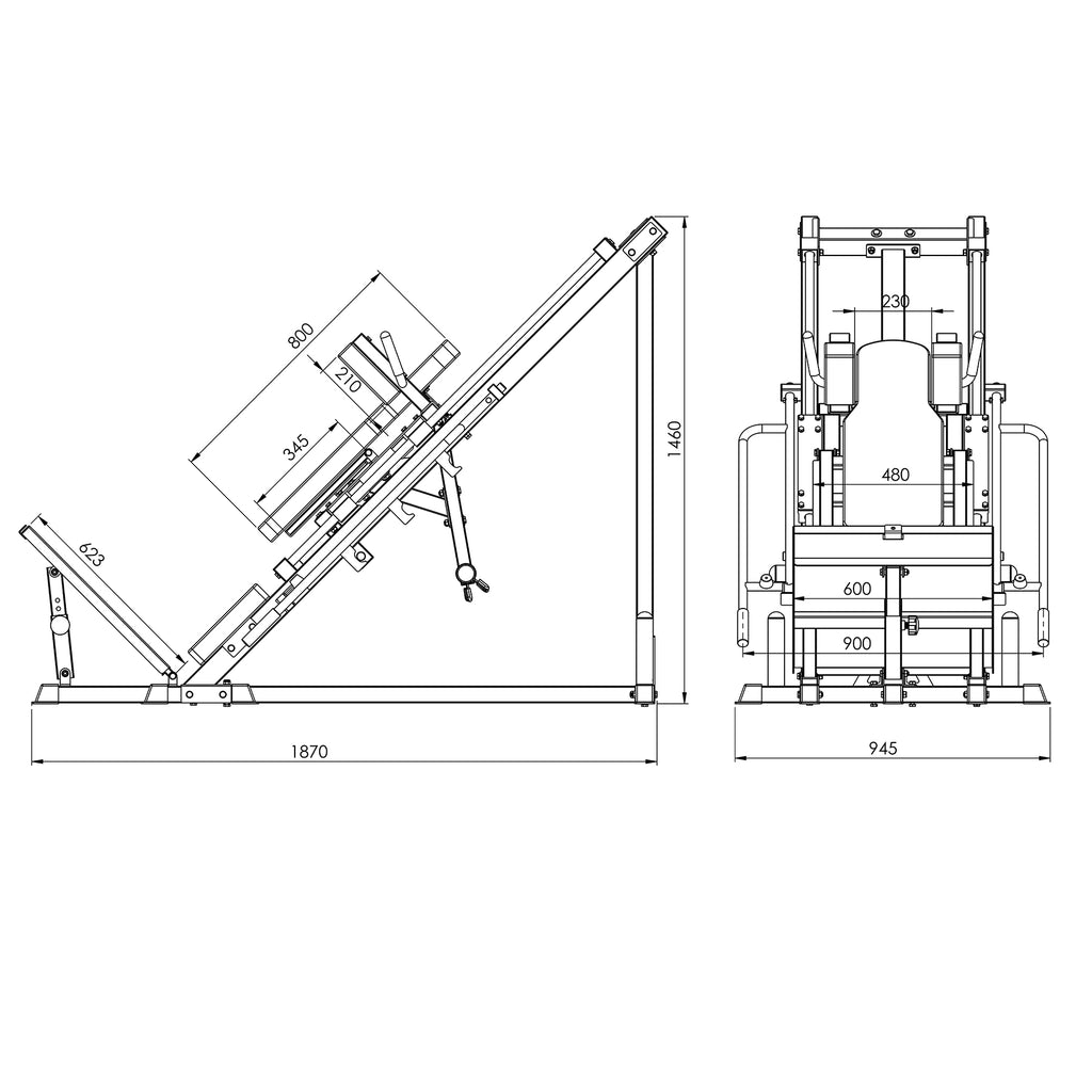Leg Press and Hex Squat Machine