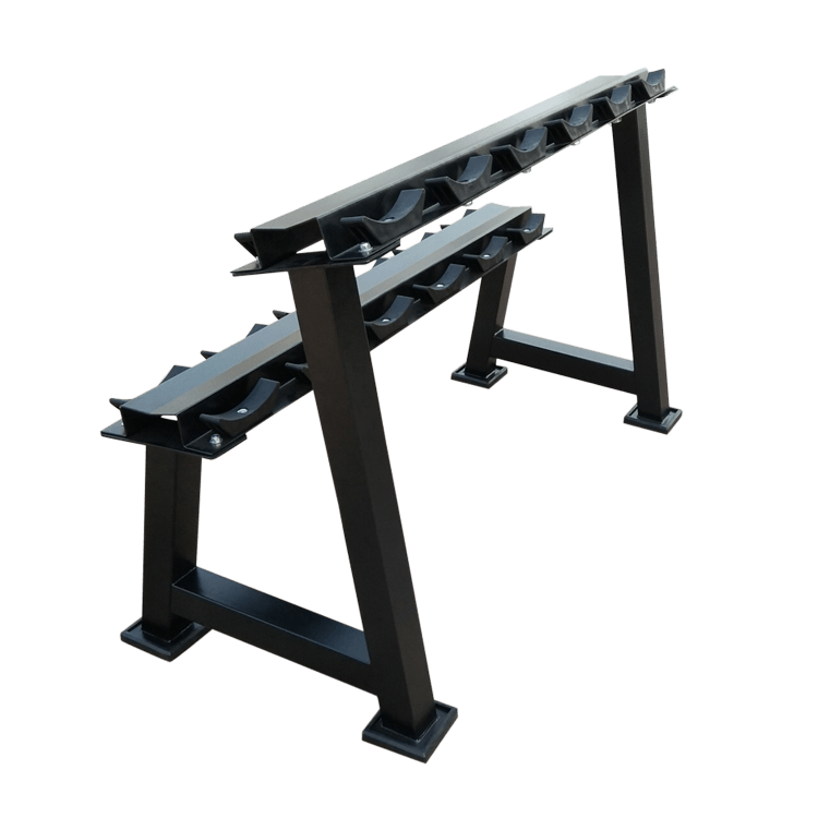 Dumbbells 2-Tier 5 Sets Storage Shelf Rack - DirectHomeGym