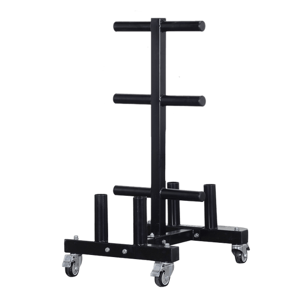 Vertical Olympic Plates and Bar Rack - DirectHomeGym