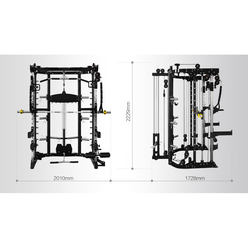 Counter Weight Smith Rack Multi-Gym Trainer Combo - DirectHomeGym