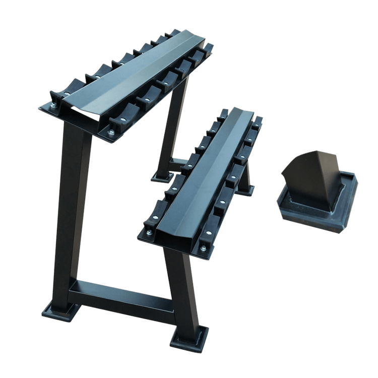 Dumbbells 2-Tier 5 Sets Storage Shelf Rack - DirectHomeGym