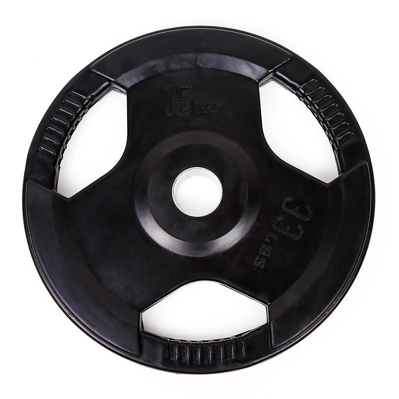 Tri-grip Rubber Coated Weight Plates (1.25KG to 25KG) - Olympic Size - DirectHomeGym