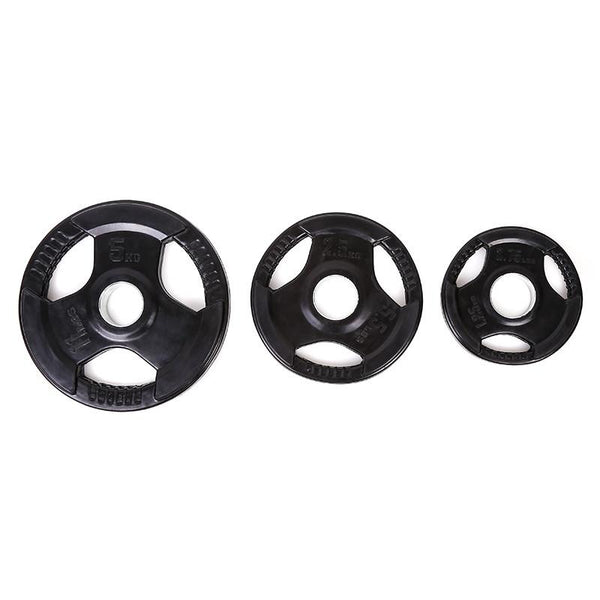 Tri-grip Rubber Coated Weight Plates (1.25KG to 25KG) - Olympic Size - DirectHomeGym