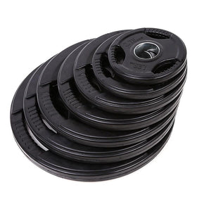 Tri-grip Rubber Coated Weight Plates (1.25KG to 25KG) - Olympic Size - DirectHomeGym