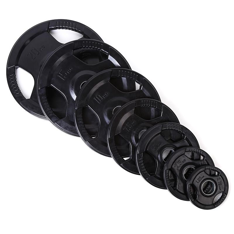 Tri-grip Rubber Coated Weight Plates Set (75KG, 115KG, 155KG) - DirectHomeGym