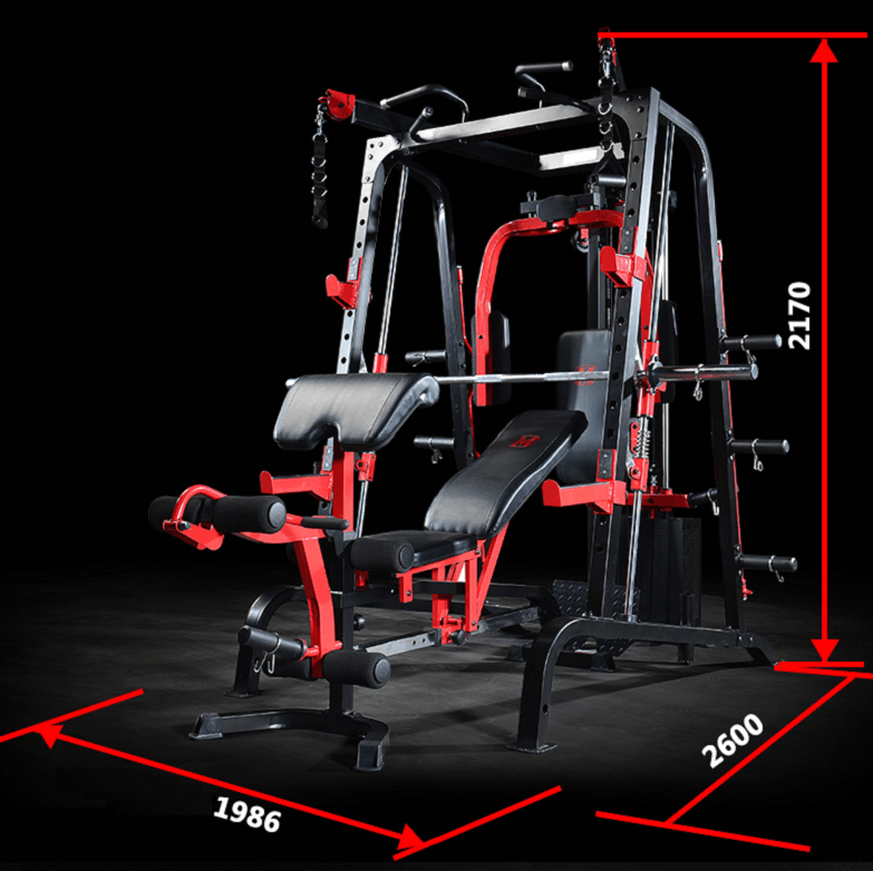 Massfit K9 FTS, Chest Press, Power Rack, Smith With Bench - DirectHomeGym