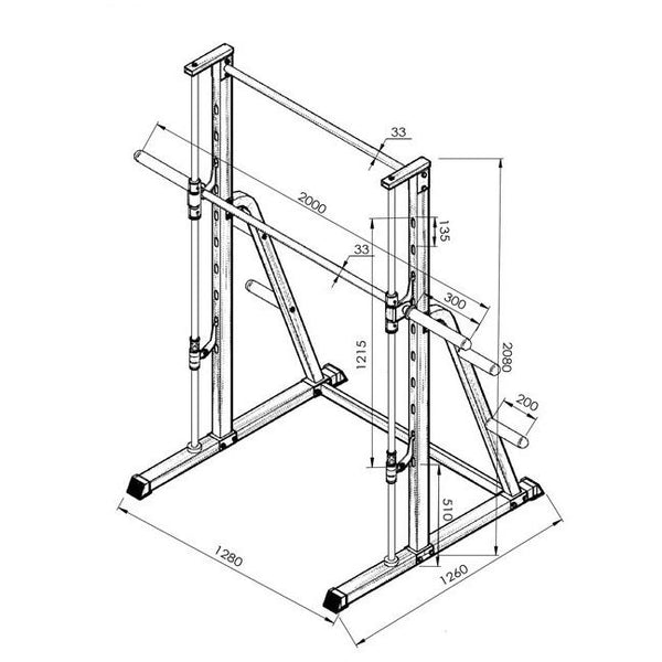 Smith Rack with Plate Storage– DirectHomeGym