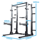 Infinity Series - Half Rack 2 with Plates Storage