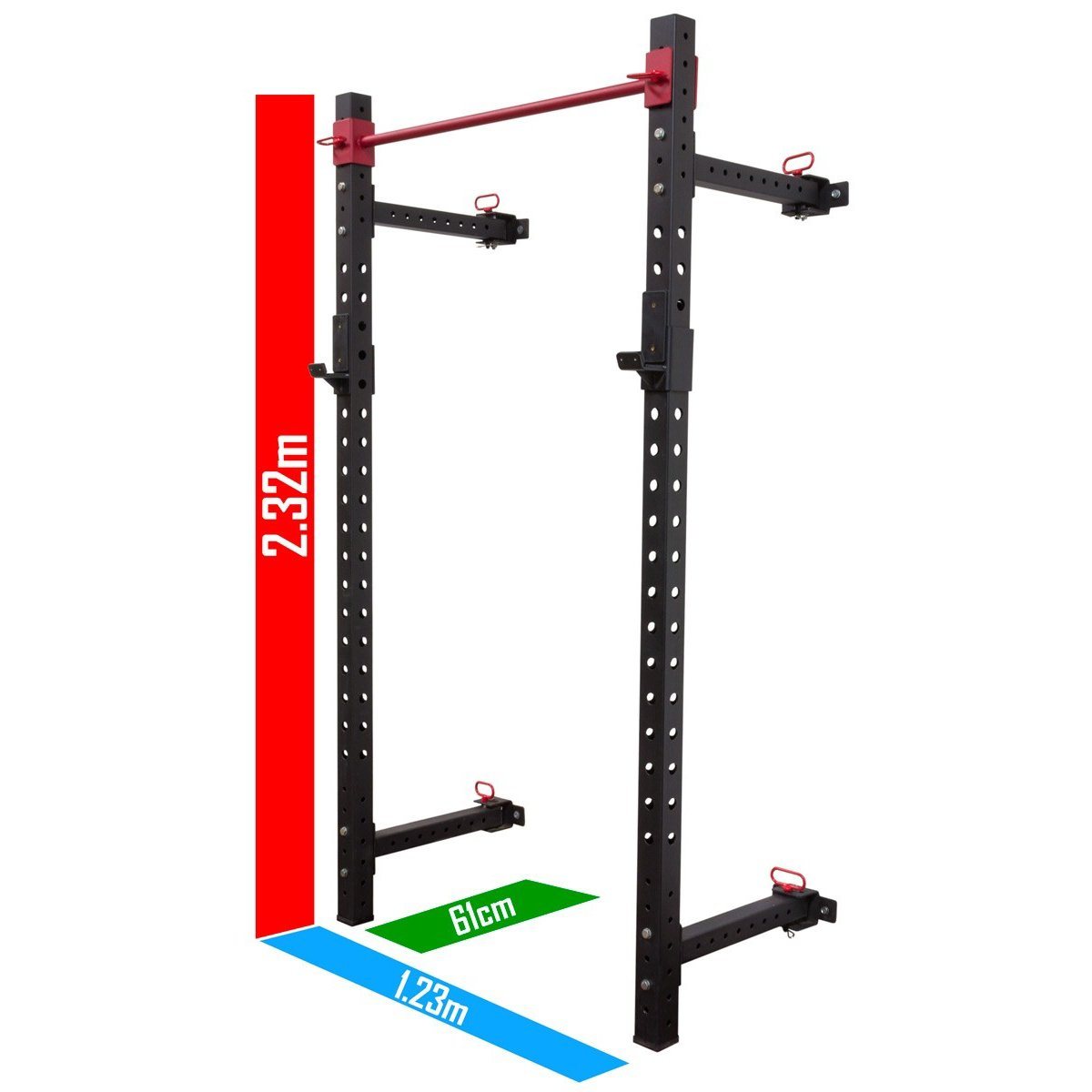 Fold Back Wall Mount Rack - DirectHomeGym