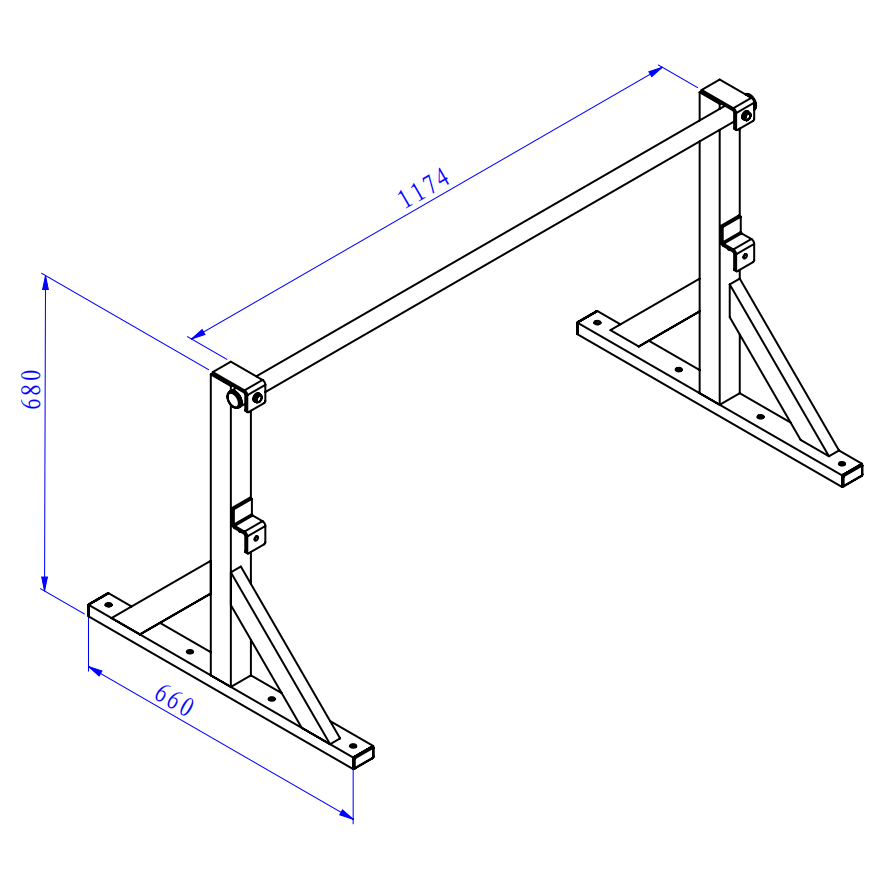 Pull and Chin Up Bar Wall or Ceiling Mount - DirectHomeGym