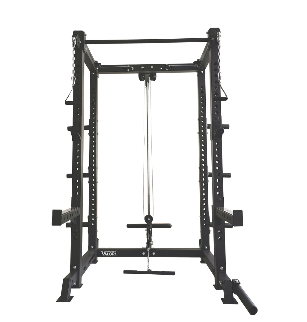 Heavy Duty Power Rack Cage w Row and Cable Fly - DirectHomeGym
