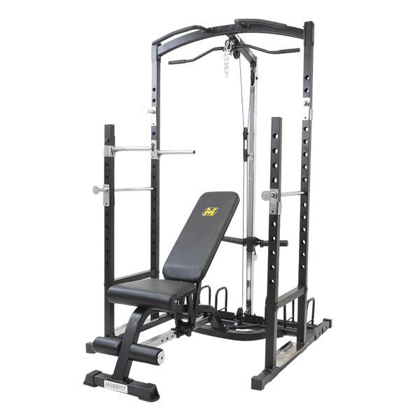 Power Rack with Plates Storage Dip Bars and Cable Machine - DirectHomeGym