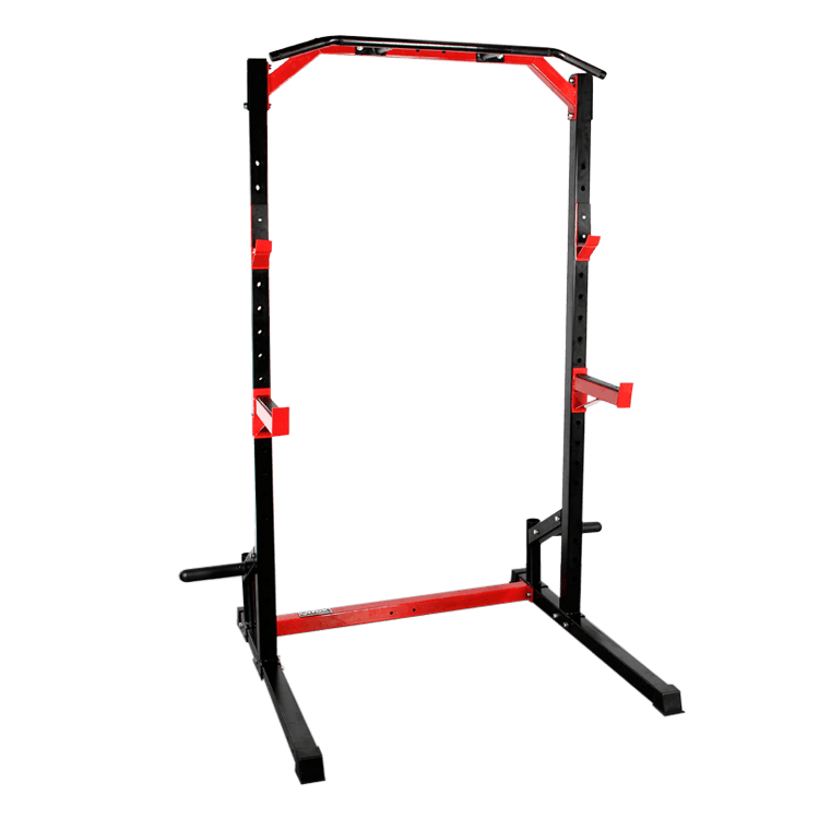 Half Rack with Lats Pull down and Row Machine - DirectHomeGym