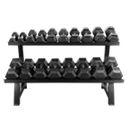 Dumbbells 2-Tier Storage Shelf Rack - DirectHomeGym