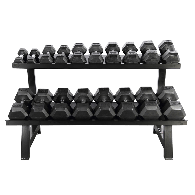 Dumbbells 2-Tier Storage Shelf Rack - DirectHomeGym