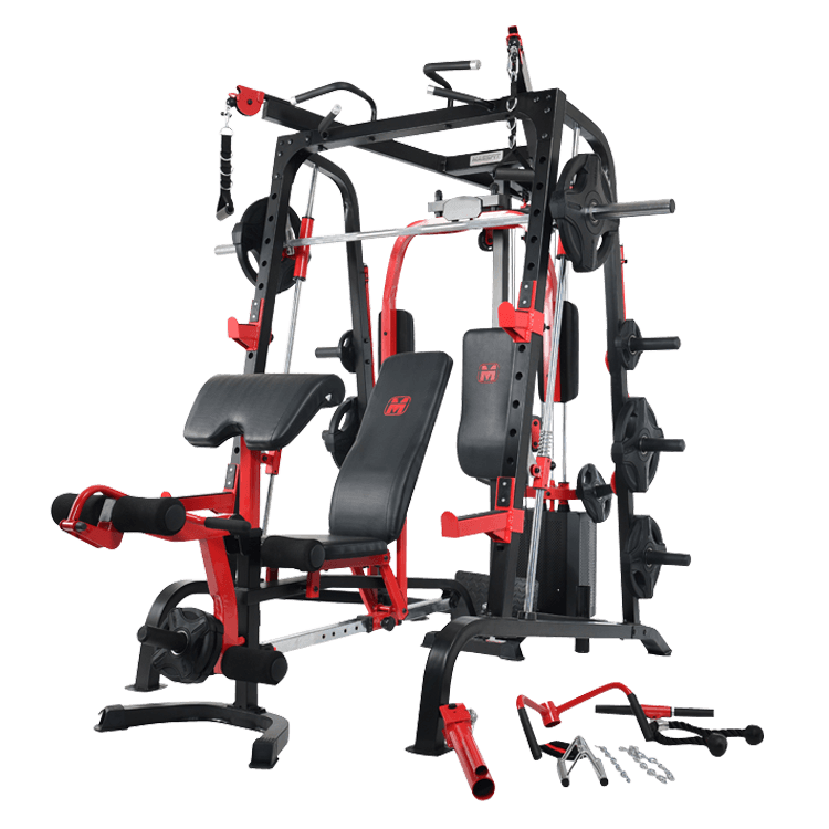 Massfit K9 FTS, Chest Press, Power Rack, Smith With Bench - DirectHomeGym