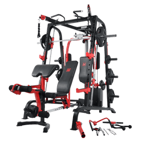 Massfit K9 FTS, Chest Press, Power Rack, Smith With Bench - DirectHomeGym