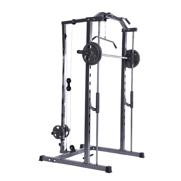Smith Rack with Lats Pull-down and Row Machine - DirectHomeGym