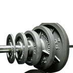 Competition Cast Iron Weight Plates (2.5lb - 45lb) - Olympic Size - DirectHomeGym