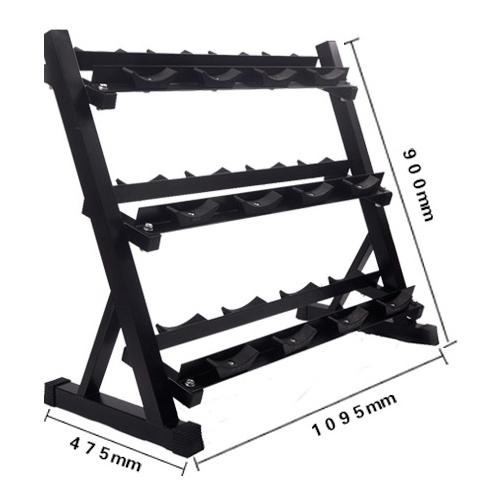 Dumbbells Rack Round Head (3-Tier) - DirectHomeGym