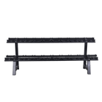 Dumbbells 2-Tier 10 Sets Storage Shelf Rack - DirectHomeGym