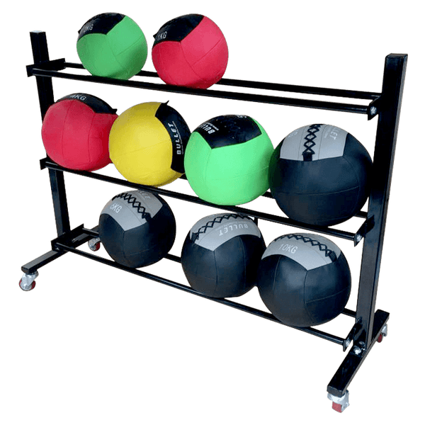 3 Tier Ball Storage Trolley Shelf - DirectHomeGym