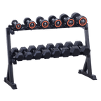Dumbbells Shelf Rack Hex / Round (2-Tier) - DirectHomeGym