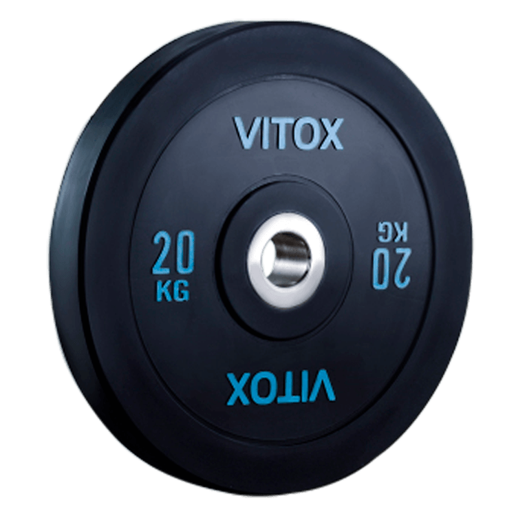 Black Bumper Plates with Colored Word Markings (5KG  to 25KG) - DirectHomeGym