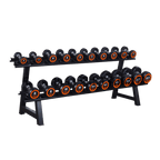Dumbbells 2-Tier 10 Sets Storage Shelf Rack - DirectHomeGym