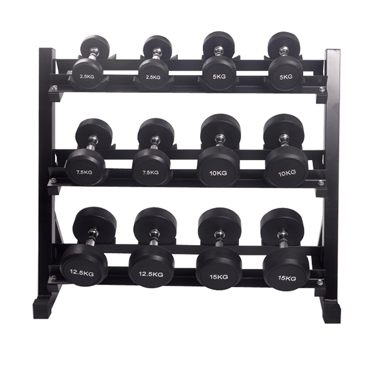 Dumbbells Rack Round Head (3-Tier) - DirectHomeGym