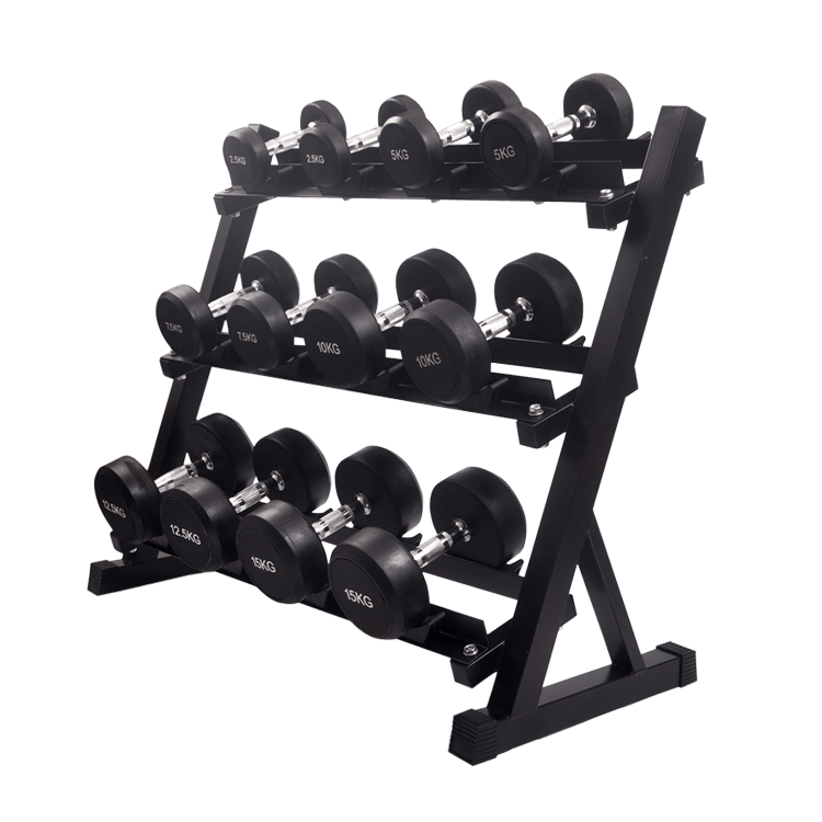 Dumbbells Rack Round Head (3-Tier) - DirectHomeGym