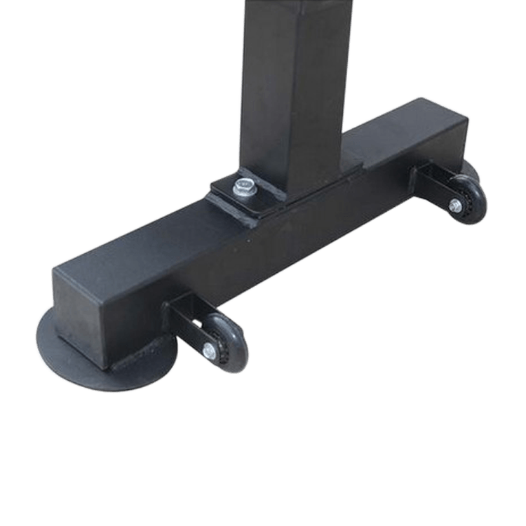 Flat Bench Black with Wheels - DirectHomeGym