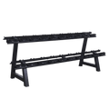 Dumbbells 2-Tier 10 Sets Storage Shelf Rack - DirectHomeGym