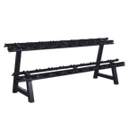 Dumbbells 2-Tier 10 Sets Storage Shelf Rack - DirectHomeGym