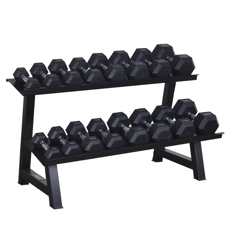 Dumbbells 2-Tier Storage Shelf Rack - DirectHomeGym