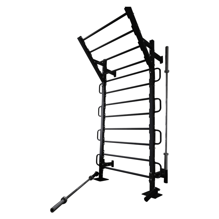 Heavy Metal Wall Mount Stall Bar with Accessories DirectHomeGym