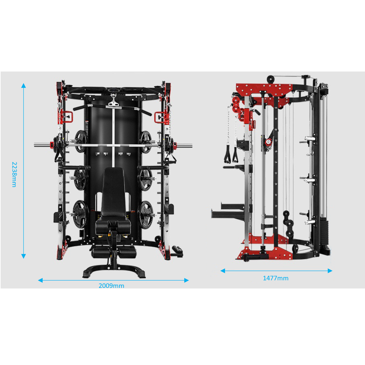 Smith Rack Multi-Gym with Stack Weights