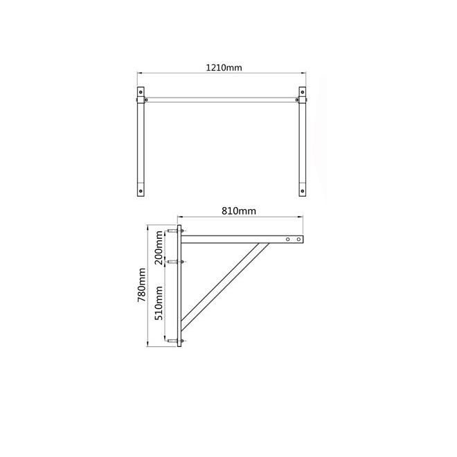 Commercial Pull Up Bar - Multi User/Bar - DirectHomeGym