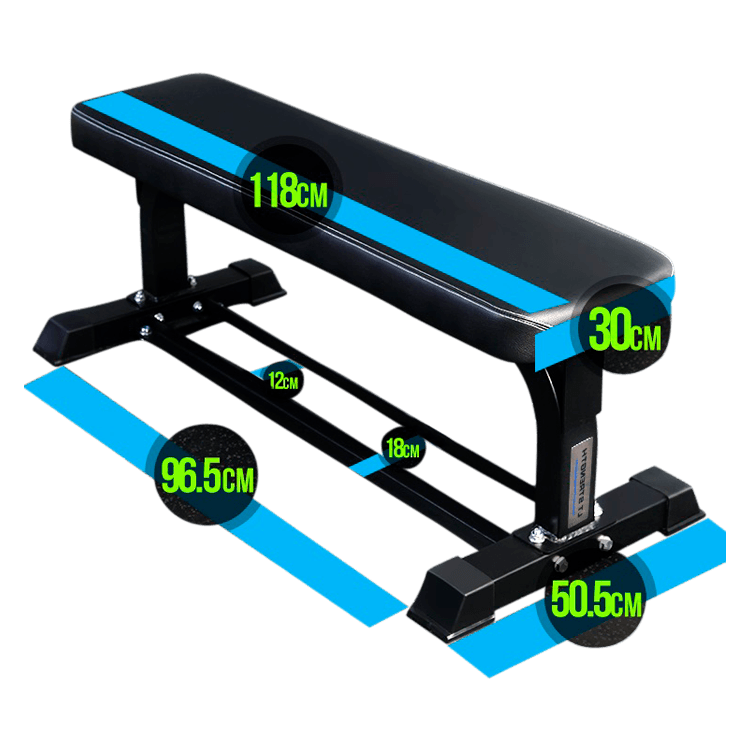 Premium Flat Bench Black - DirectHomeGym
